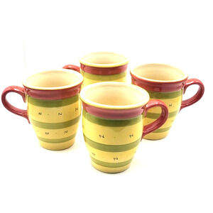 Vintage PFALTZGRAFF Secrets of Pistoulet Mugs Cups by Jana Kolpen Set of 4
